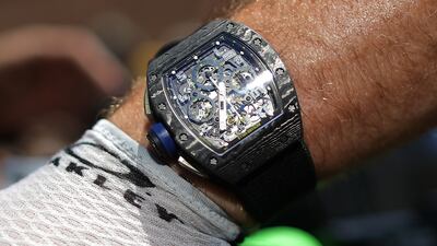 3. Richard Mille Rm 011. Value: £250,000. Getty Images